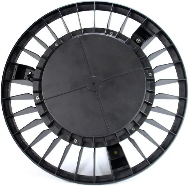 Alt view image 4 of 7 - J&H LED Outdoor Weather Resistant Post Top Light, 24 in., 1-Light, Black Die Cast, Line Voltage, 27K/40K/50K, Wattage Adjustable 80W/70W/60W