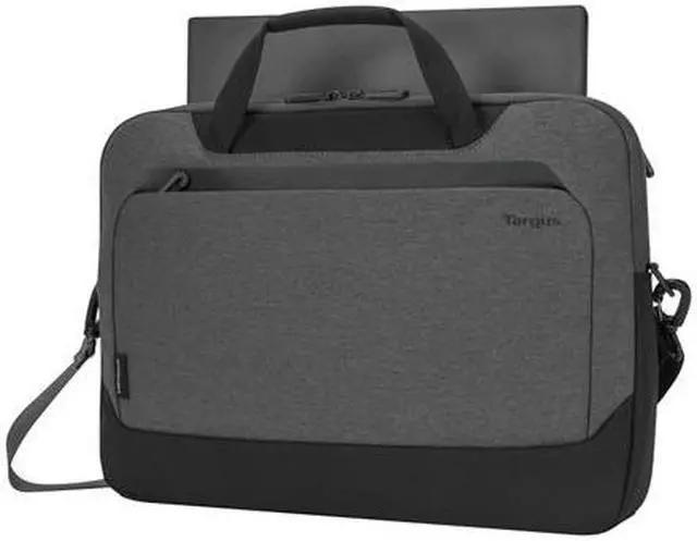 Alt view image 2 of 5 - Targus TG-TBT92602GL 15.6" Cypress Briefcase EcoSmart Lt Gry