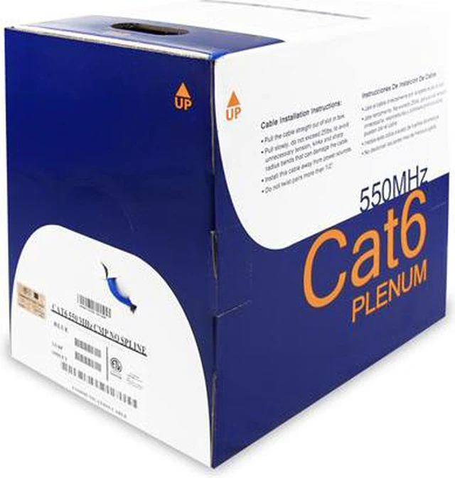 Main image of Wavenet WAV-CAT6E-PLEN-BL 6E04UPBL3N CAT6E PLENUM 600MHz BLUE