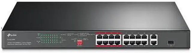 Main image of TP Link TL-SL1218P 16-Port 10/100Mbps+2-Port Gigabit Switch