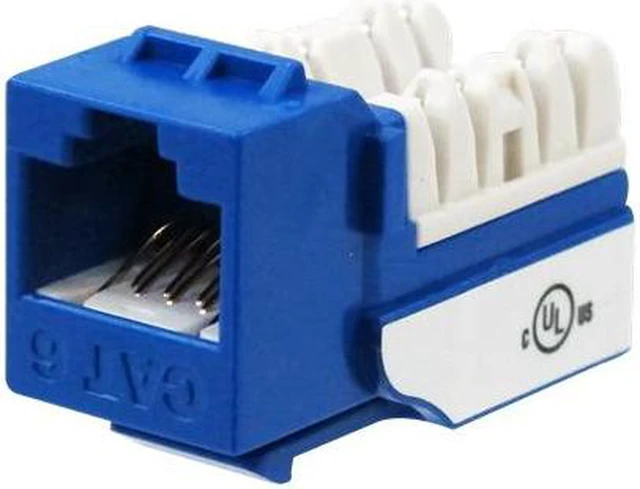 Main image of Wavenet WAV-6EKSJBL-25PK CAT6 JACK BLUE 25 PACK