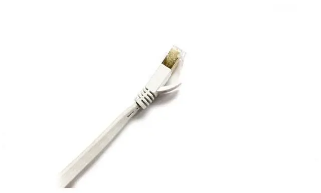 Main image of Nexhi UTP Cat 6 Ethernet Cable UnShielded - Ethernet Cable, Faster than Cat5e/Cat5 Network, Flat Cat6 High Speed LAN Wire with Rj45 for Router and Modem White. pack of 10-25 ft.