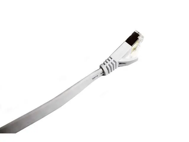 Alt view image 7 of 7 - Pack of 50 - Nexhi UTP Cat 6 Ethernet Cable Unshielded - Ethernet Cable, Faster than Cat5e/Cat5 Network, Flat Cat6 High Speed LAN Wire with Rj45 for Router and Modem White - 25 ft.