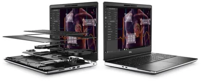 Alt view image 8 of 10 - 2020 Dell Precision 7550 Laptop 15.6" - Intel Core i7 10th Gen - i7-10850H - Six Core 5.1Ghz - 1TB SSD - 32GB RAM - 1920x1080 FHD - Windows 10 Pro