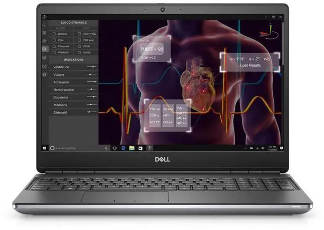 Alt view image 9 of 10 - 2020 Dell Precision 7550 Laptop 15.6" - Intel Core i7 10th Gen - i7-10850H - Six Core 5.1Ghz - 1TB SSD - 32GB RAM - 1920x1080 FHD - Windows 10 Pro