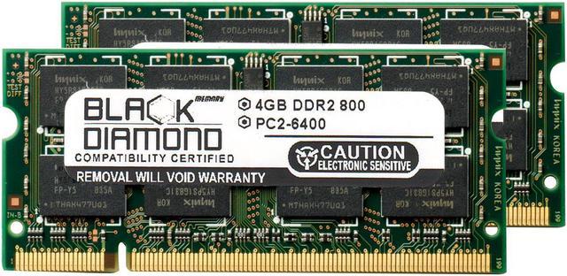 8GB 2X4GB Memory RAM for HP Pavilion Notebooks 200pin 800MHz PC2-6400 DDR2 SO-DIMM Black Diamond Memory Module Upgrade System Specific Memory - Newegg.com