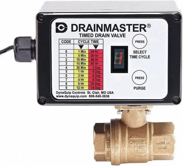 Main image of DYNAQUIP CONTROLS AD2A 3/4 Auto Drain Valve,115V,3/4 In.
