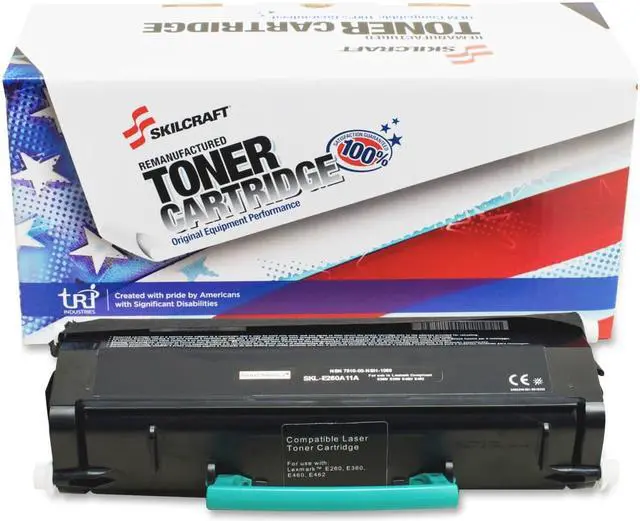 Alt view image 8 of 8 - Remanufactured E260A11A (E260) Toner, 3500 Page-Yield, Black
