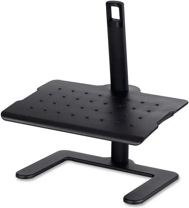 Alt view image 4 of 14 - Height-Adjustable Footrest, 20 1/2w X 14 1/2d X 3 1/2 To 21 1/2h, Black