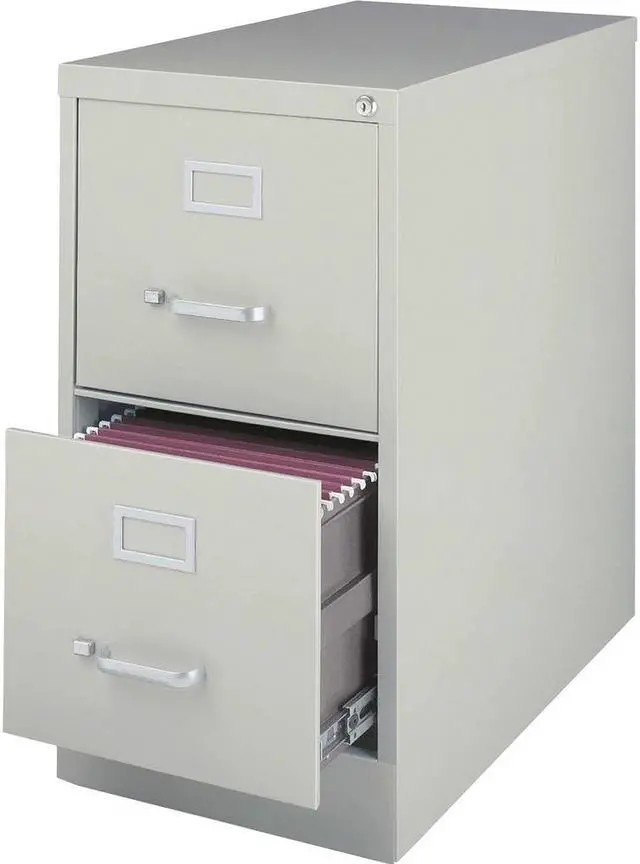 Alt view image 6 of 11 - Lorell Vertical File 22" Deep 2-Dwr 15"x22" 28-3/8" LGY 42292