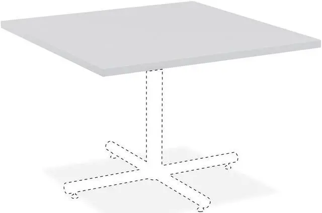 Main image of Lorell Taple Top 42"x42" Light Gray 62587