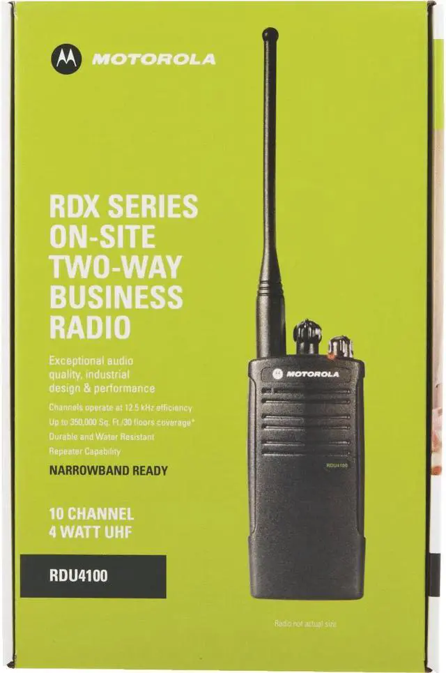 Alt view image 4 of 20 - MOTOROLA RDU4100 Two Way Radio,UHF,4 Watts,10 Channels