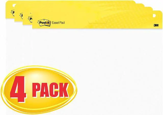 Main image of Post-it Plain Easel Pad with 120 Sheets, 25" x 30" White 559 VAD 4PK