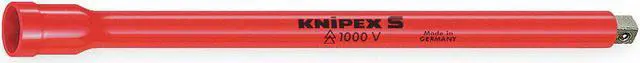 Alt view image 5 of 5 - Knipex 98-45-250 Insulated 250 mm Extension Bar 1/2" Square drive