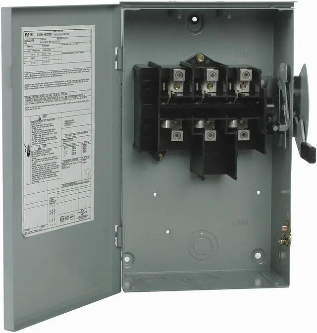 Alt view image 3 of 4 - EATON DG321UGB Nonfusible, Safety Switch, General Duty, 240 V, 3PST, NEMA 1
