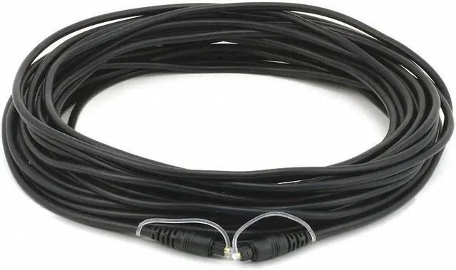 Alt view image 2 of 11 - Monoprice S/PDIF (Toslink) Digital Optical Audio Cable - 50 Feet | Gold Plated Ferrule,Molded Strain Relief