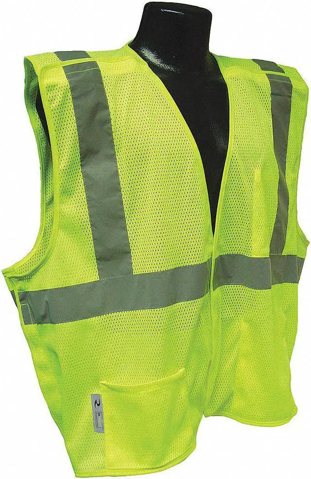 Main image of Radians High Visibility Vest,2XL,Green,30in.,HL  SV4GM2X