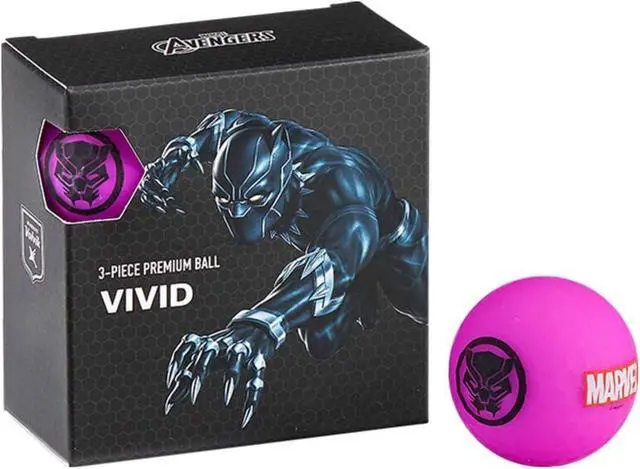 Main image of Volvik 6211 Volvik Marvel Golf Balls 4pk-Black Panther