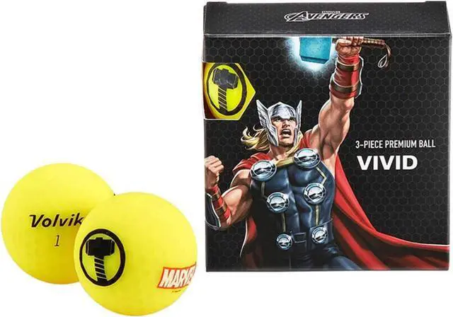 Main image of Volvik 6212 Volvik Marvel Golf Balls 4pk-Thor