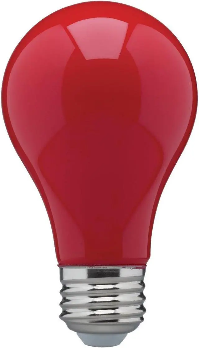 Alt view image 2 of 3 - 8W A19 LED Ceramic Red Medium base 360 deg. beam spread 120V