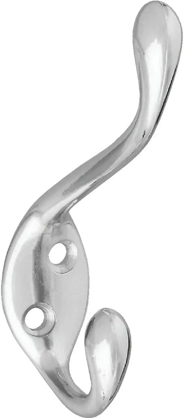 Main image of National Heavy-Duty Nickel Wardrobe Hook N248252