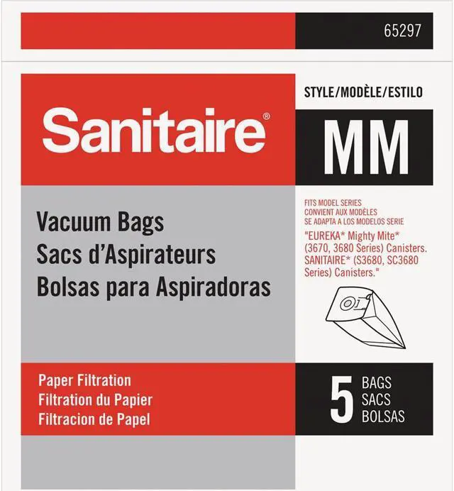 Alt view image 2 of 2 - Sanitaire Standard MM Paper Replacement Vacuum Bag (5-Pack) 65297