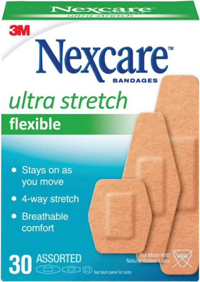 Main image of 3M Nexcare Ultra Stretch Flex Assorted Bandages, (30 Ct.) 576-30PB