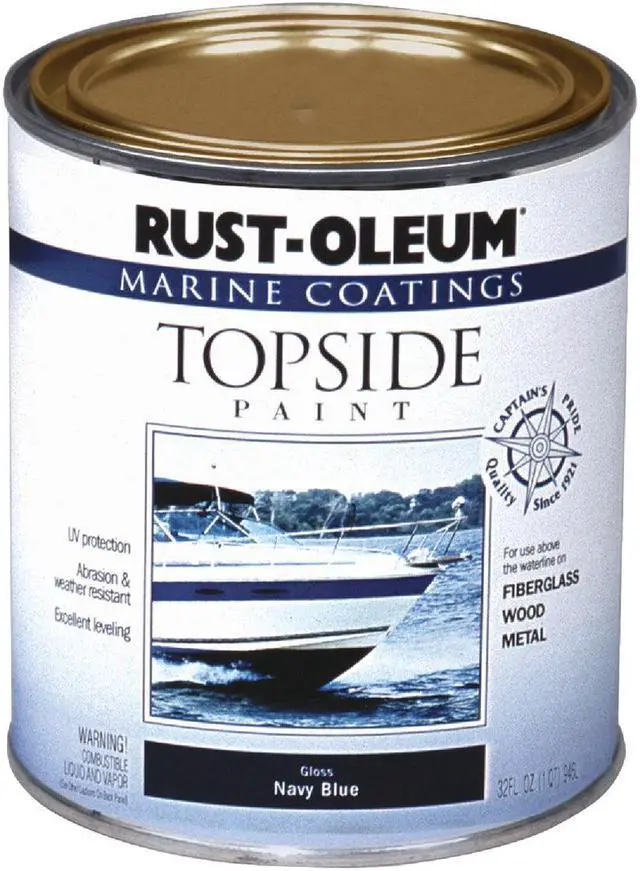 Alt view image 2 of 4 - RUST-OLEUM 206999 Topside Paint,White,Alkyd