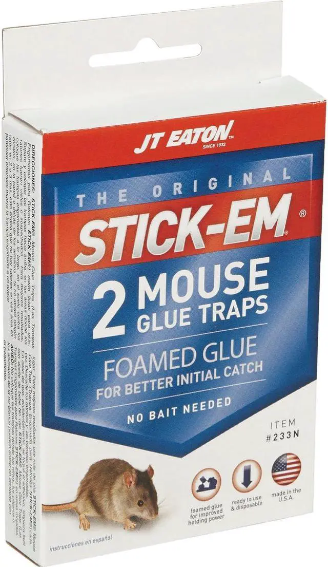 Main image of JT Eaton Stick-Em Glue Mouse Trap (2-Pack) 233N