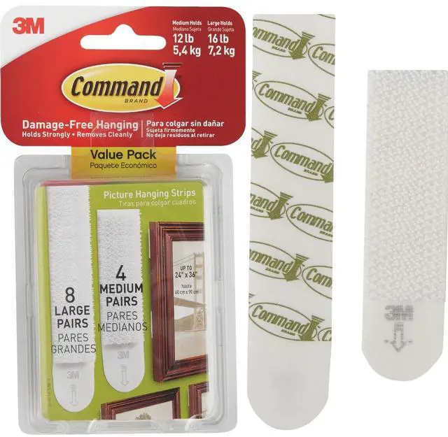 Alt view image 3 of 16 - 3M Cmnd Asst Pic Hang Strip 17209-ES