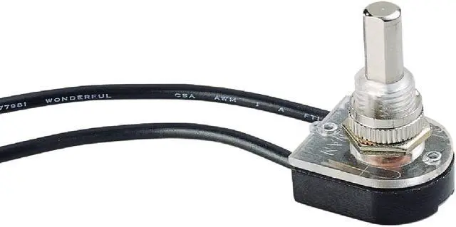 Alt view image 3 of 4 - Gardner Bender Nickel Plated Push-Button Switch GSW-24