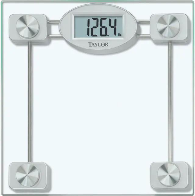 Alt view image 2 of 8 - Taylor Digital 400 Lb. Glass Bath Scale, Clear 75274192