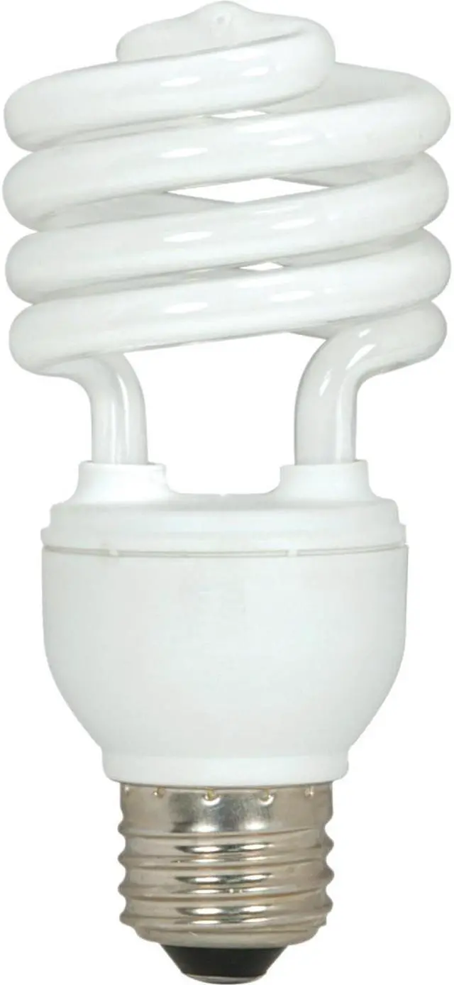 Main image of Satco T2 18-watt Fluorescent Spiral Bulb 3-pack SDNS6271