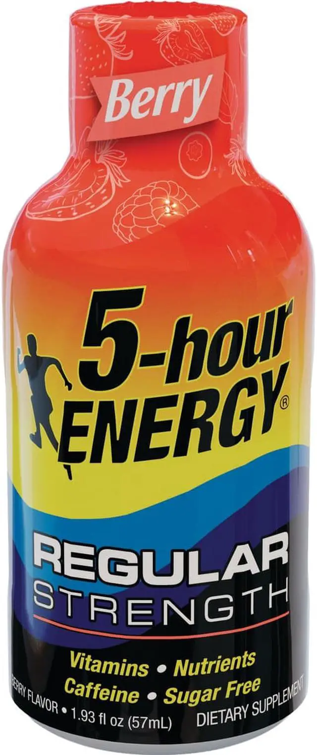 Alt view image 4 of 11 - 5 Hour Energy Energy Drink Berry 1.93oz Bottle 12/Pack SN500181
