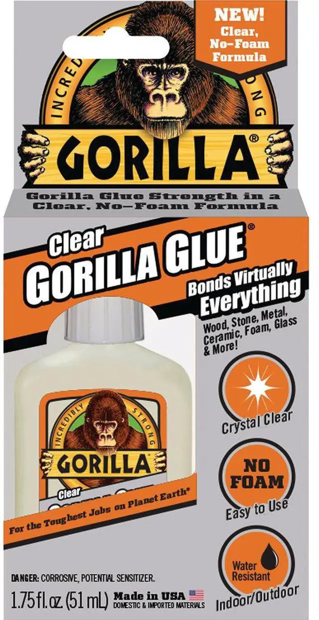 Main image of GORILLA GLUE 4500102 Spray Adhesive, Clear, 24 hr Full Cure, 14 oz, Aerosol Can