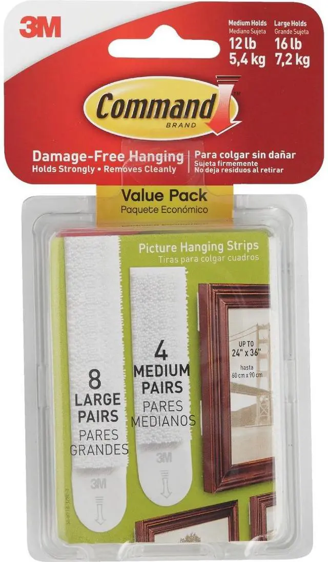 Alt view image 6 of 16 - 3M Cmnd Asst Pic Hang Strip 17209-ES