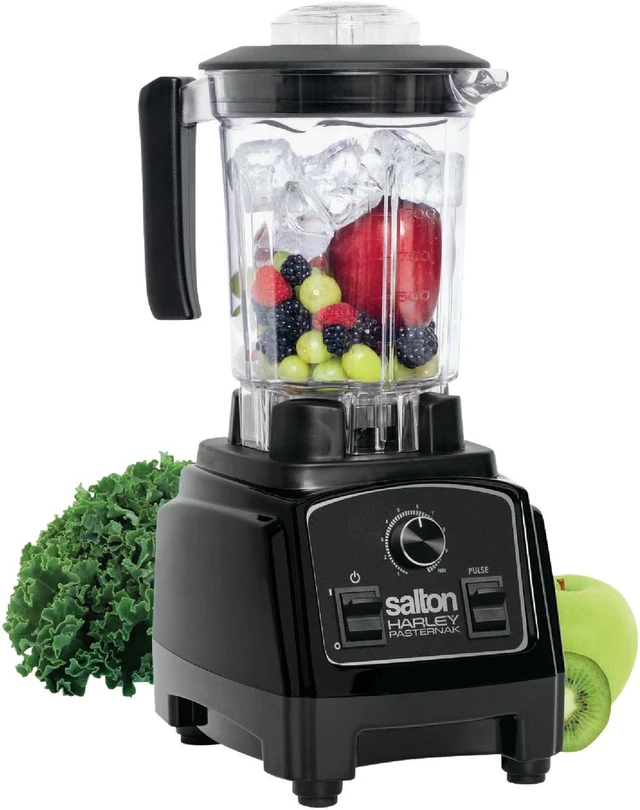 Alt view image 10 of 11 - Salton Harley Pasternak 1000W Compact Power Blender, Black BL1638BL