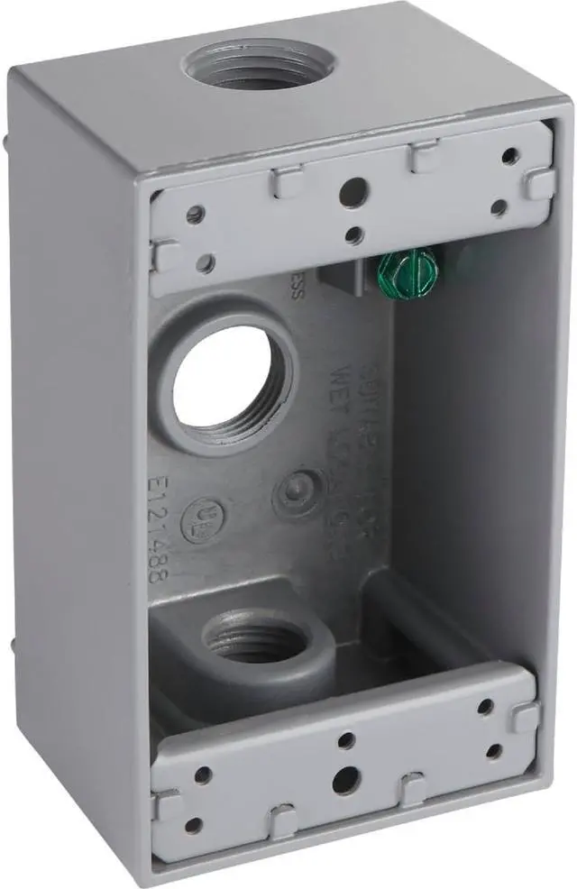 Alt view image 6 of 6 - Bell 1g Gy Wp Box (3) 1/2 Out 5320-0