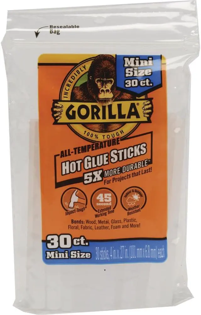 Main image of 3023003 Hot Glue Sticks, Mini Size, 30-Ct. - Quantity 1