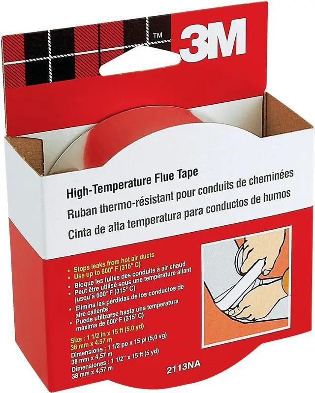 Main image of 3M Scotch 1-1/2 In. x 15 Ft. High-Temperature Flue Tape, Silver 2113NA