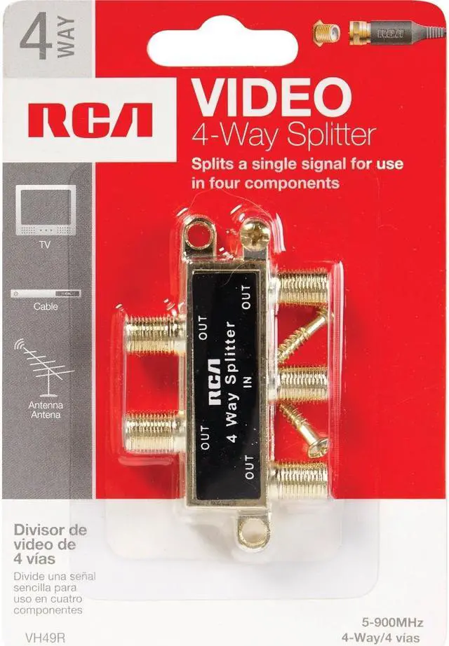 Alt view image 4 of 6 - RCA VH49R Splitter (4 way)