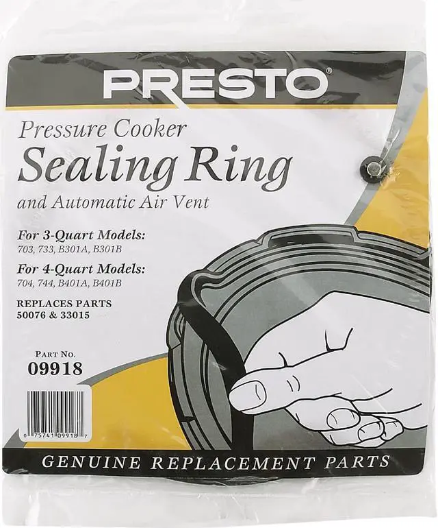 Alt view image 8 of 10 - Presto 3-4 Qt. Pressure Cooker or Canner Gasket 09918
