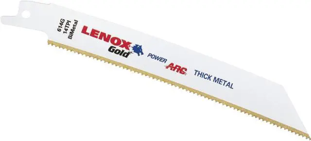 Alt view image 3 of 4 - LENOX Gold 614GR -6' 14TPI Titanium Edge Metal Cutting Reciprocating Blade -5 PK