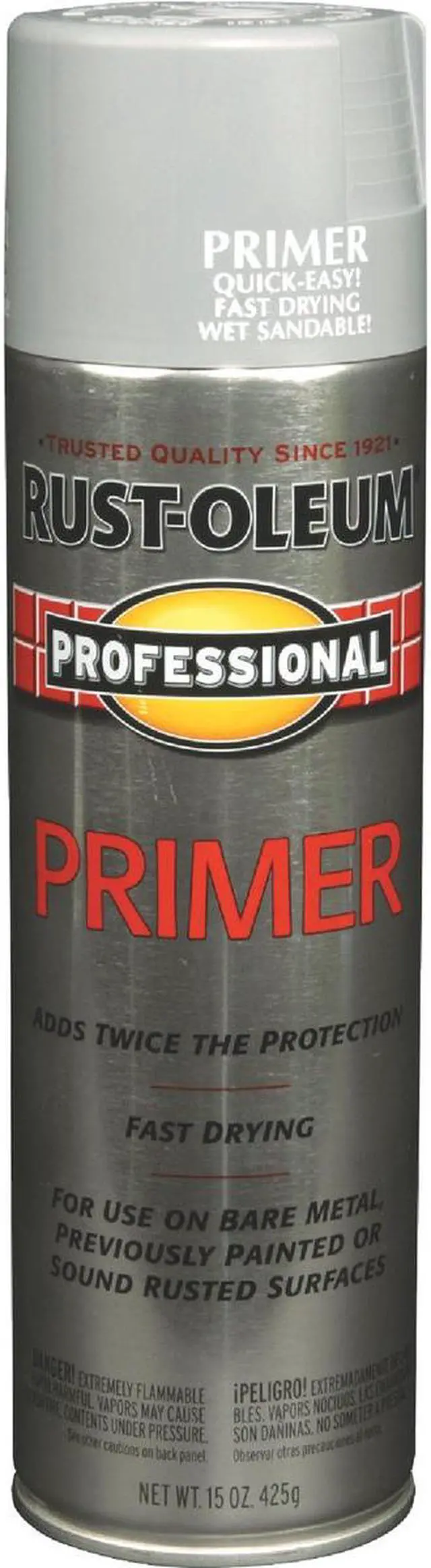 Main image of Rust-Oleum Professional Gray 15 Oz. All-Purpose Spray Paint Primer 7582838