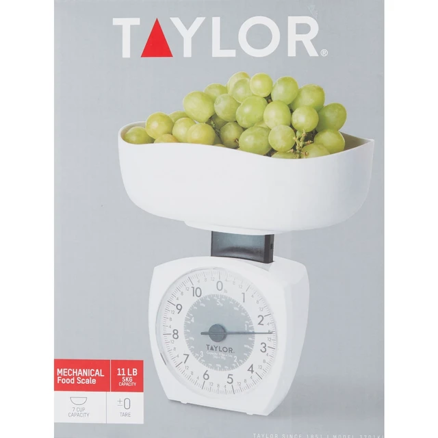 Alt view image 3 of 3 - Taylor 11 Lb. Capacity Kitchen Food Scale 3701KL