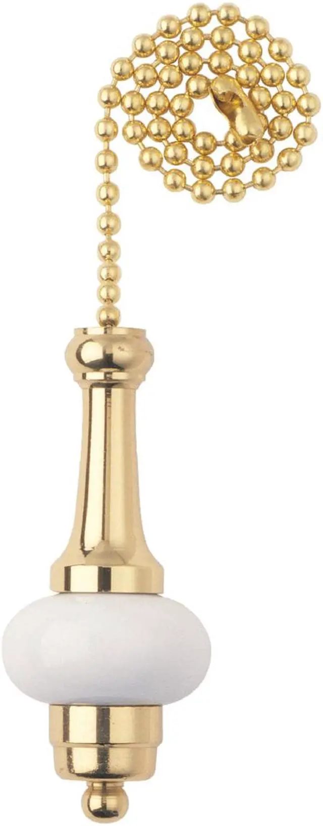 Main image of Westinghouse 12 In. Polished Brass Ball Pull Chain 77095