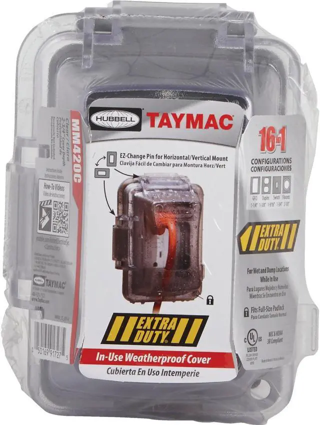 Alt view image 3 of 10 - TAYMAC MM420C While In Use Weatherproof Cover, 1 Gang, 5-29/32 in H, 4-3/16 in