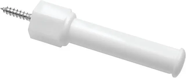 Main image of National 3-1/4 In. White Soft Jamb Door Stop (2-Pack) N191510