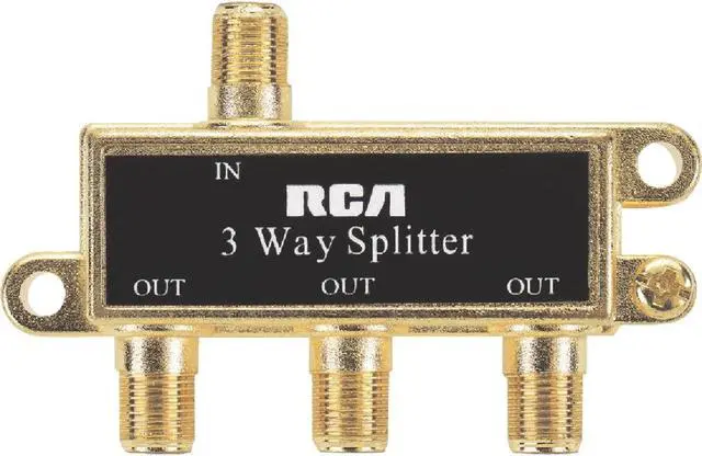 Alt view image 3 of 8 - RCA VH48 Basic Series Video 3-way Signal Splitter
