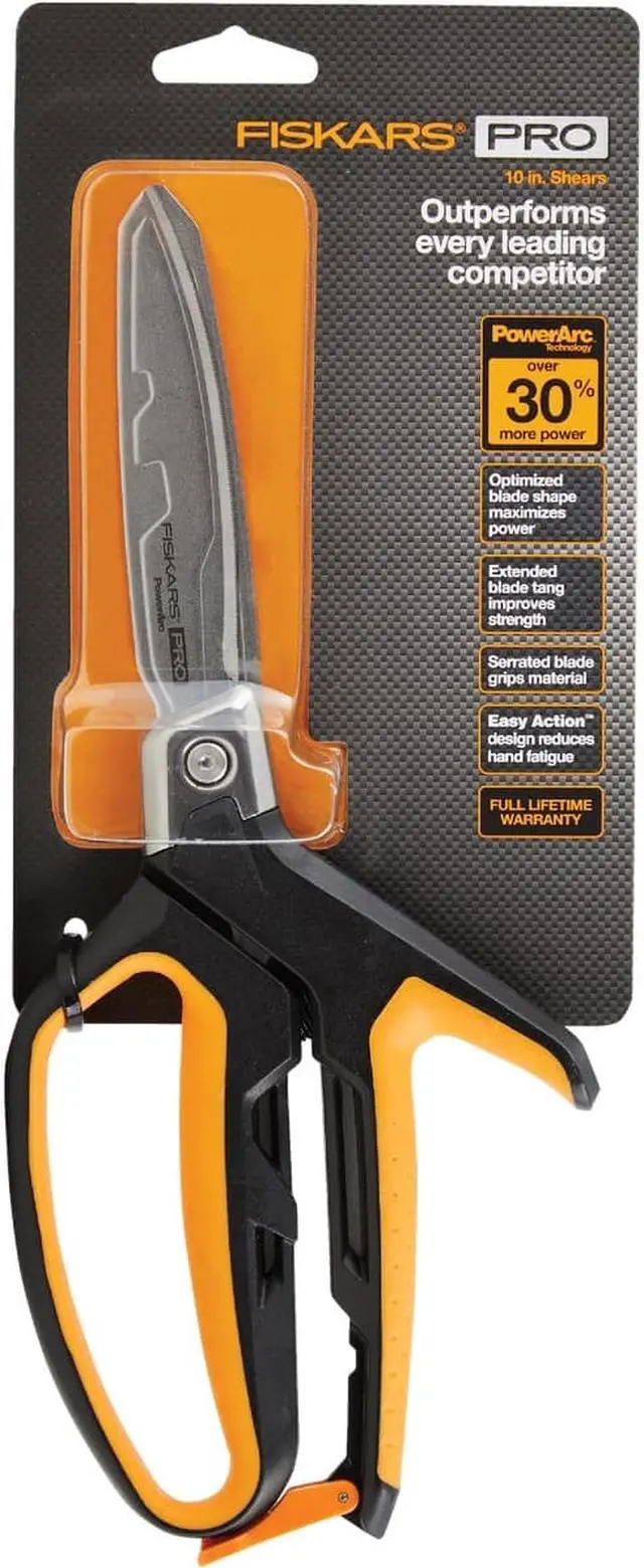 Alt view image 9 of 10 - Fiskars 710160-1001 Shears 10 Inch